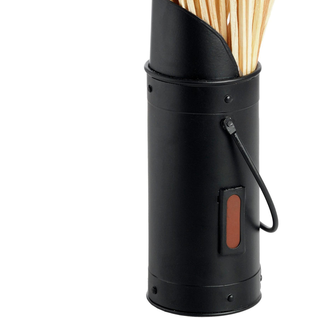 Black Matchstick Holder with 60 Matches - Black
