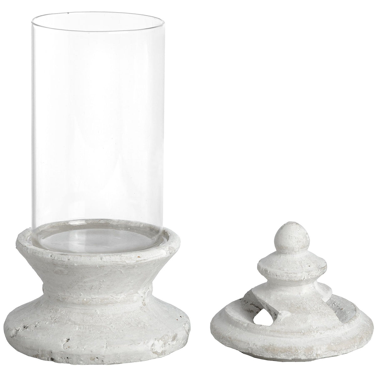Rustic Glass Candle Holder