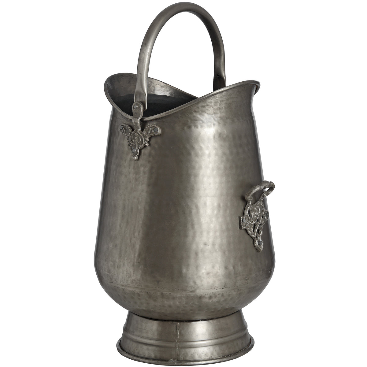 Antique Pewter Coal Bucket, alternative view