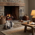 Traditional Companion Set In Antique Pewter - Silver