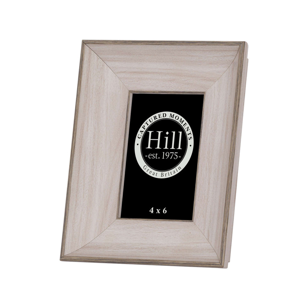White Washed Wood Photo Frame 4X6 - White