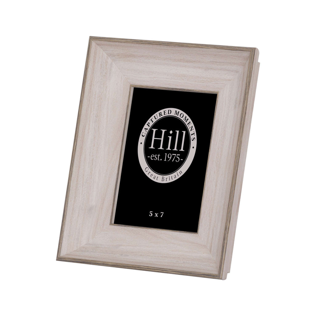 White Washed Wood Photo Frame 5X7 - White