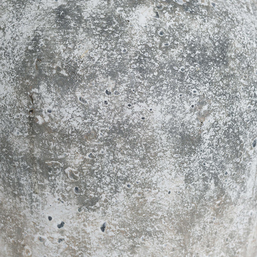 Aged Stone Tall Ceramic Vase