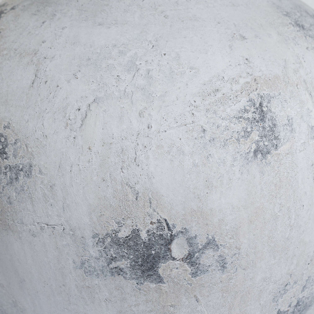 Downton Large Antique White Vase - Stone