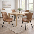 Malmo Tan Swivel Dining Chair - Brown