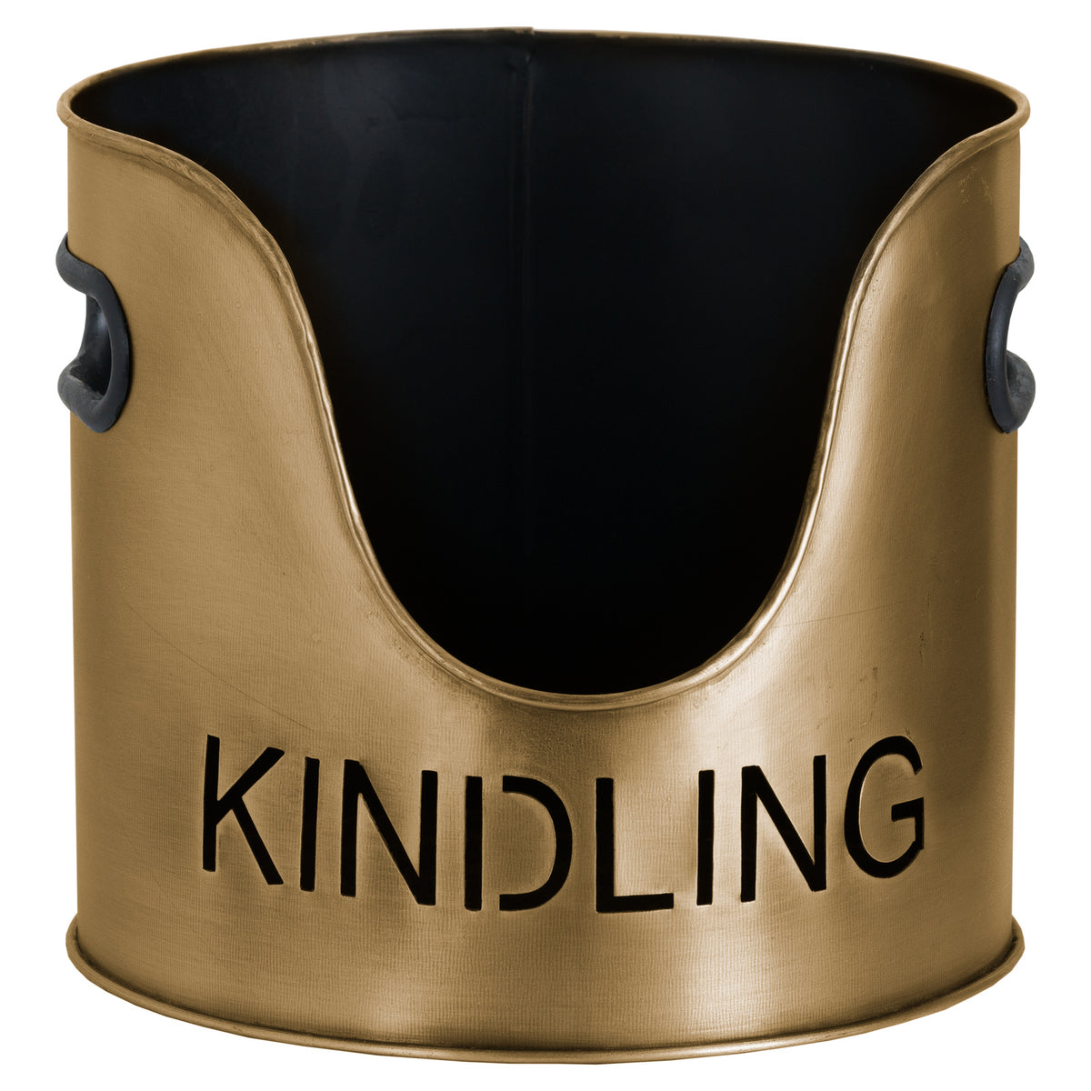Bronze Finish Logs and Kindling Buckets & Matchstick Holder - Bronze