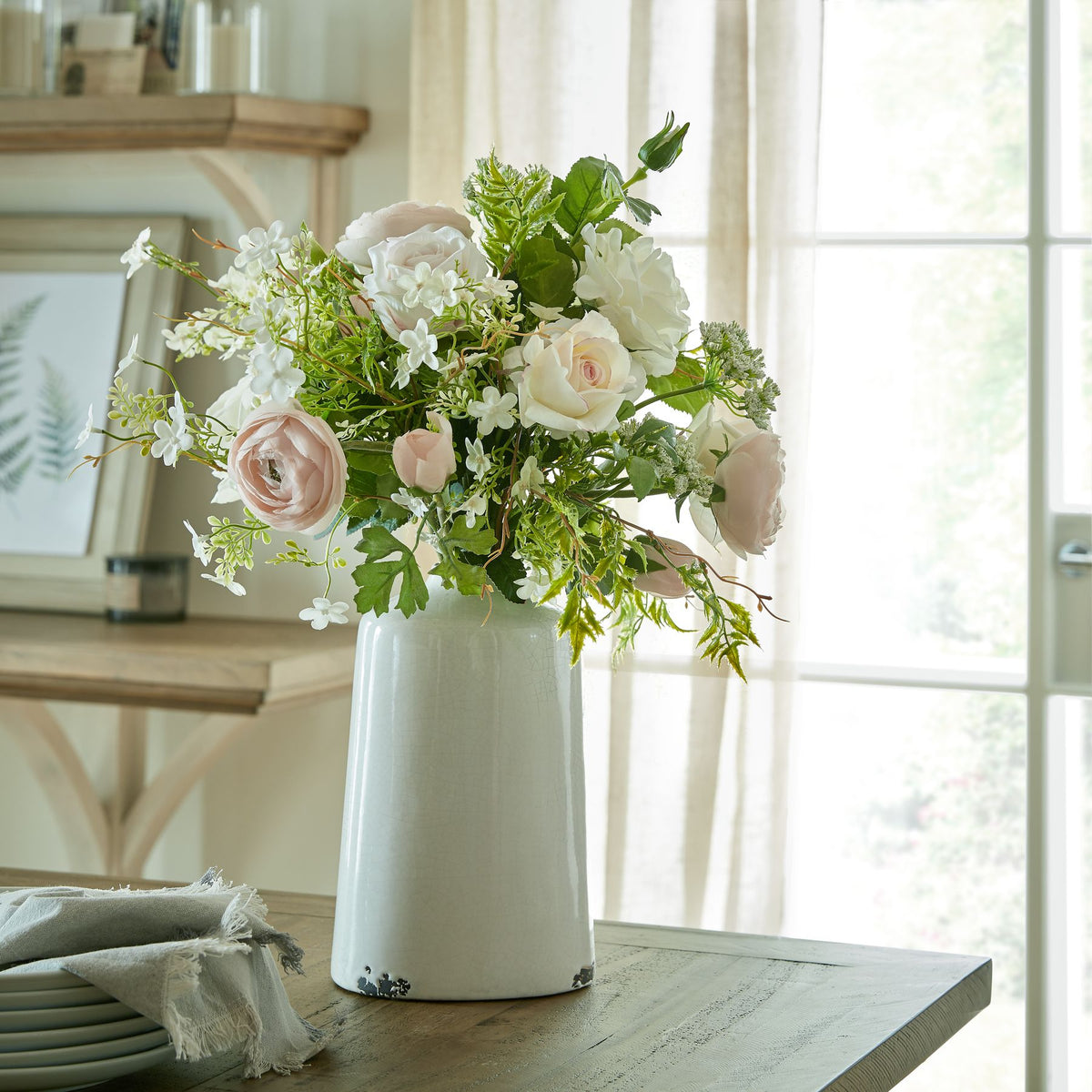 Palest Pink Tea Rose - Pink