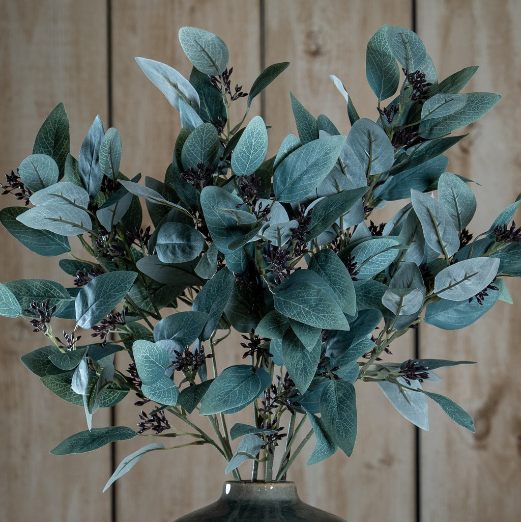 Seeded Eucalyptus Stem - Green