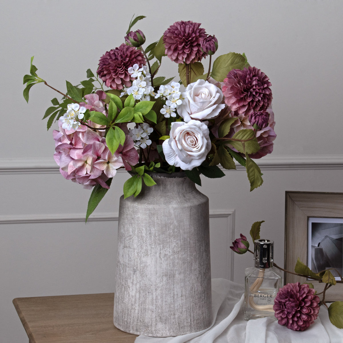 Bloomville Urn Stone Vase - Stone