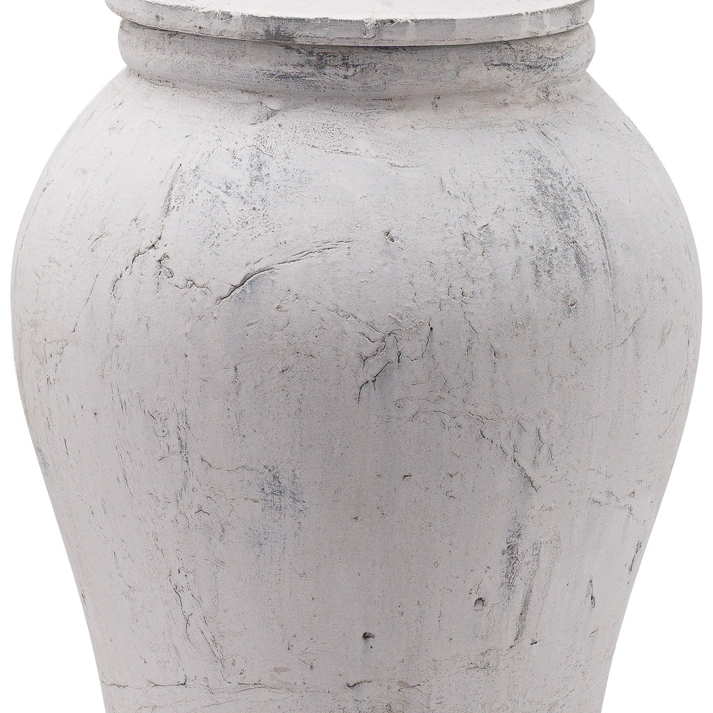 Bloomville Large Stone Ginger Jar - Stone