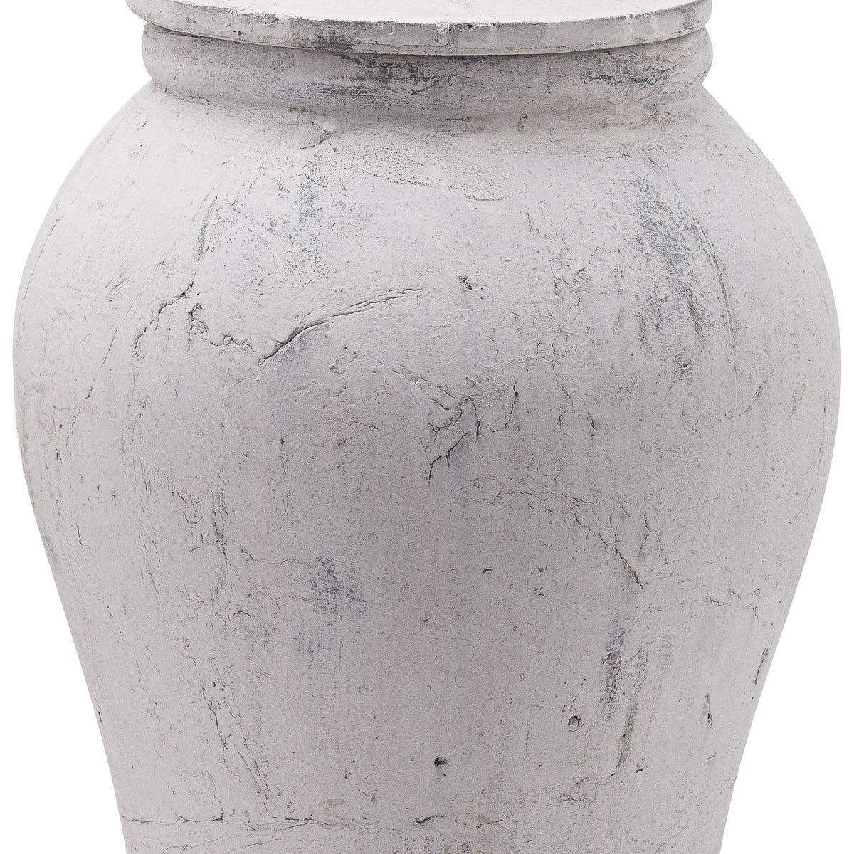 Bloomville Large Stone Ginger Jar - Stone