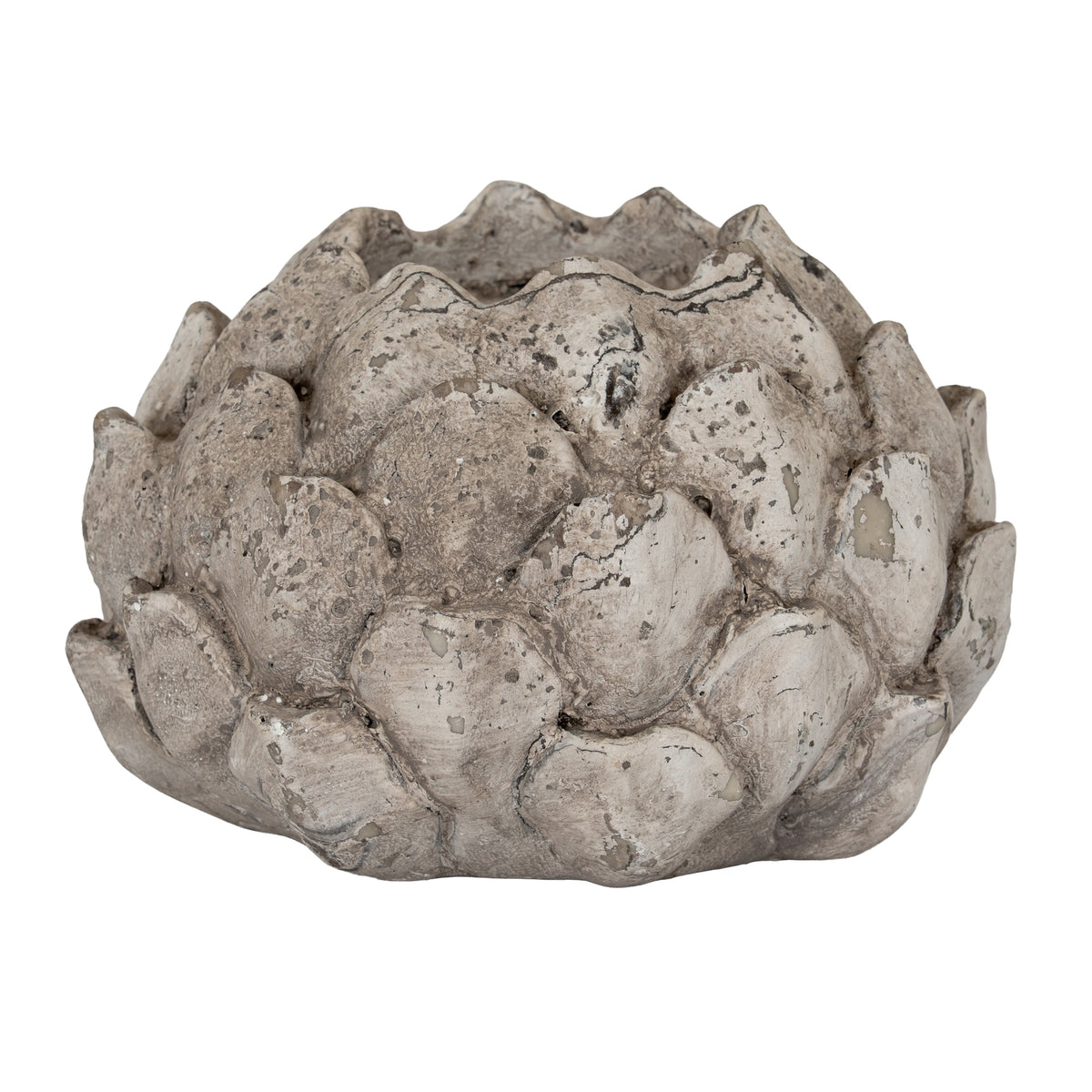 Stone Effect Acorn Tea Light Holder - Stone