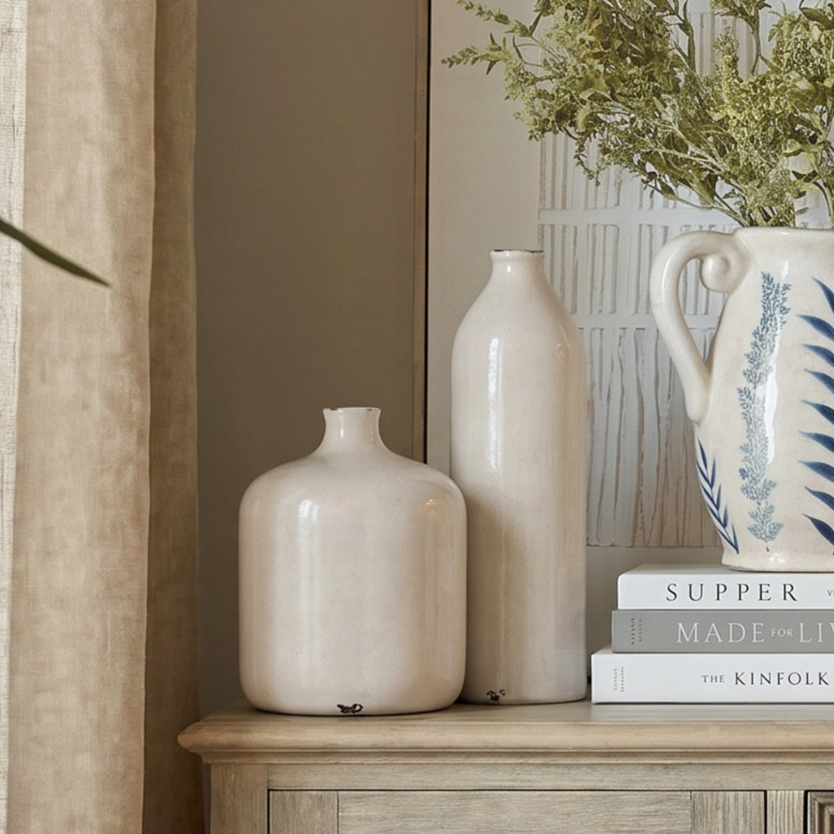 Garda Grey Glazed Gisela Vase - Grey