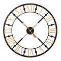 Black and Gold Skeleton Clock