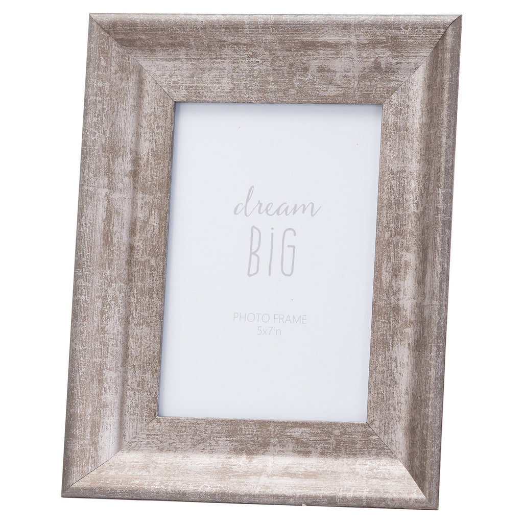 Convex Matt Silver 5X7 Frame - Silver