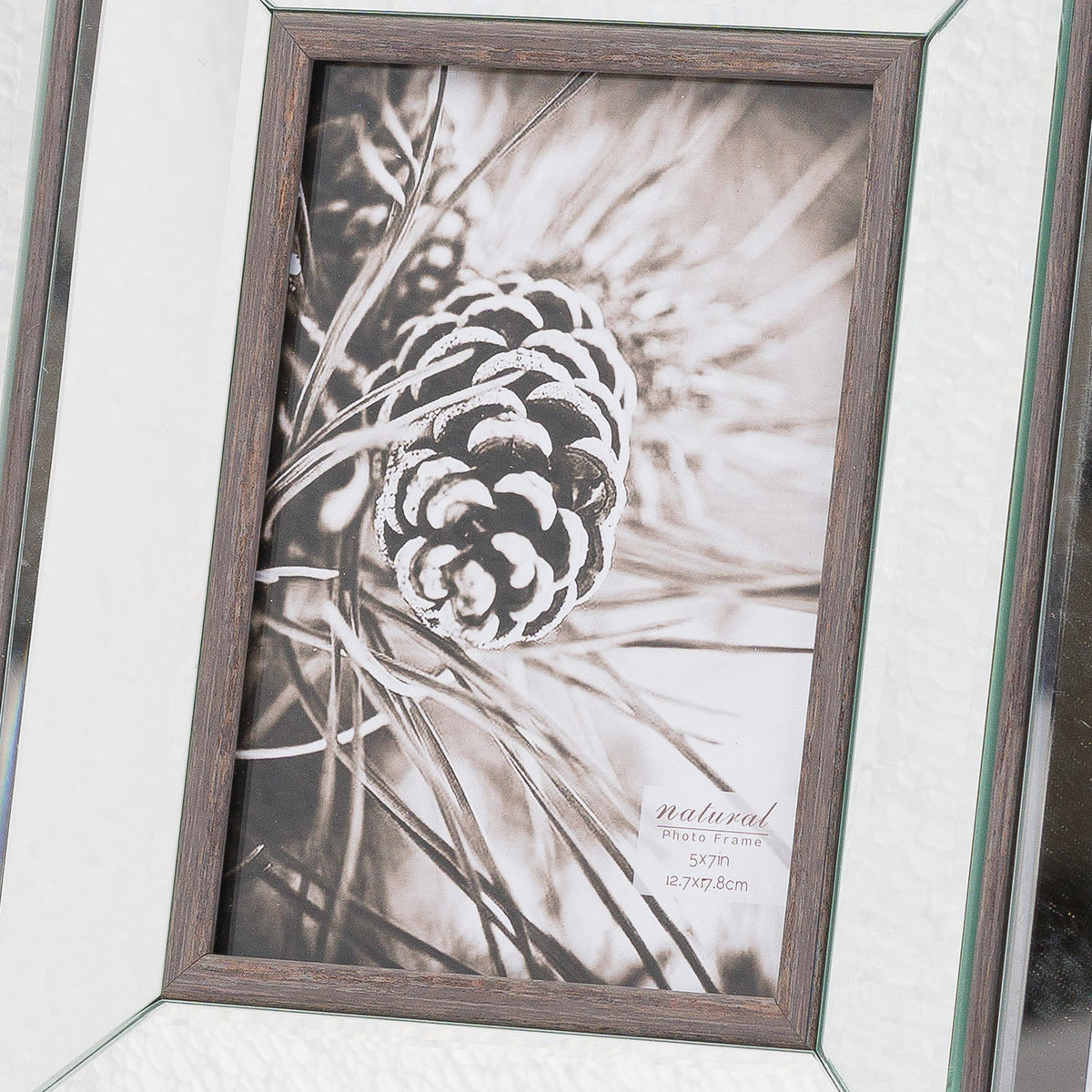 Tristan Mirror and Wood 5X7 Frame