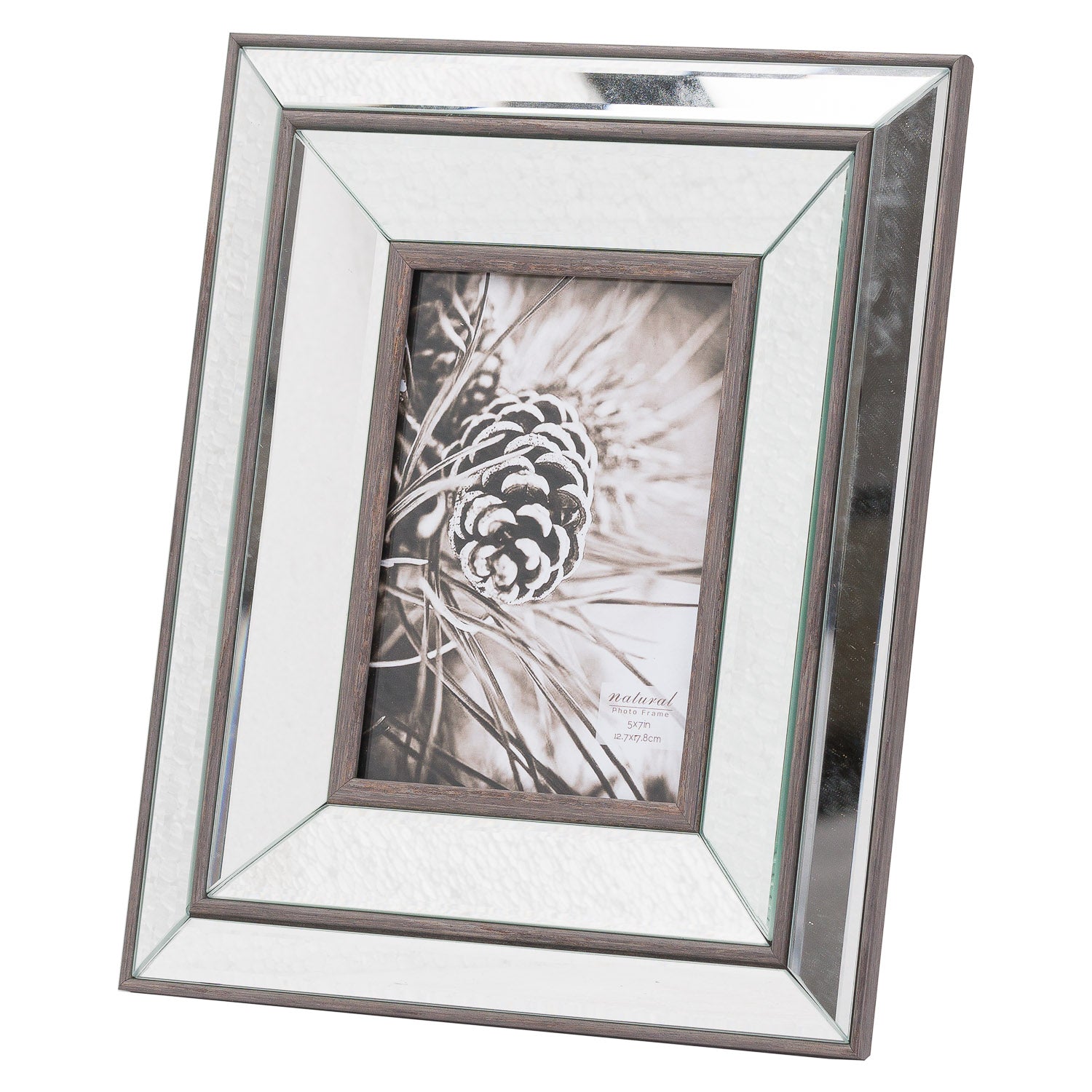Tristan Mirror and Wood 5X7 Frame