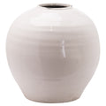 Garda Glazed Large Regola Vase - White