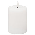Luxe Collection Natural Glow 3X4 Led White Wax Candle