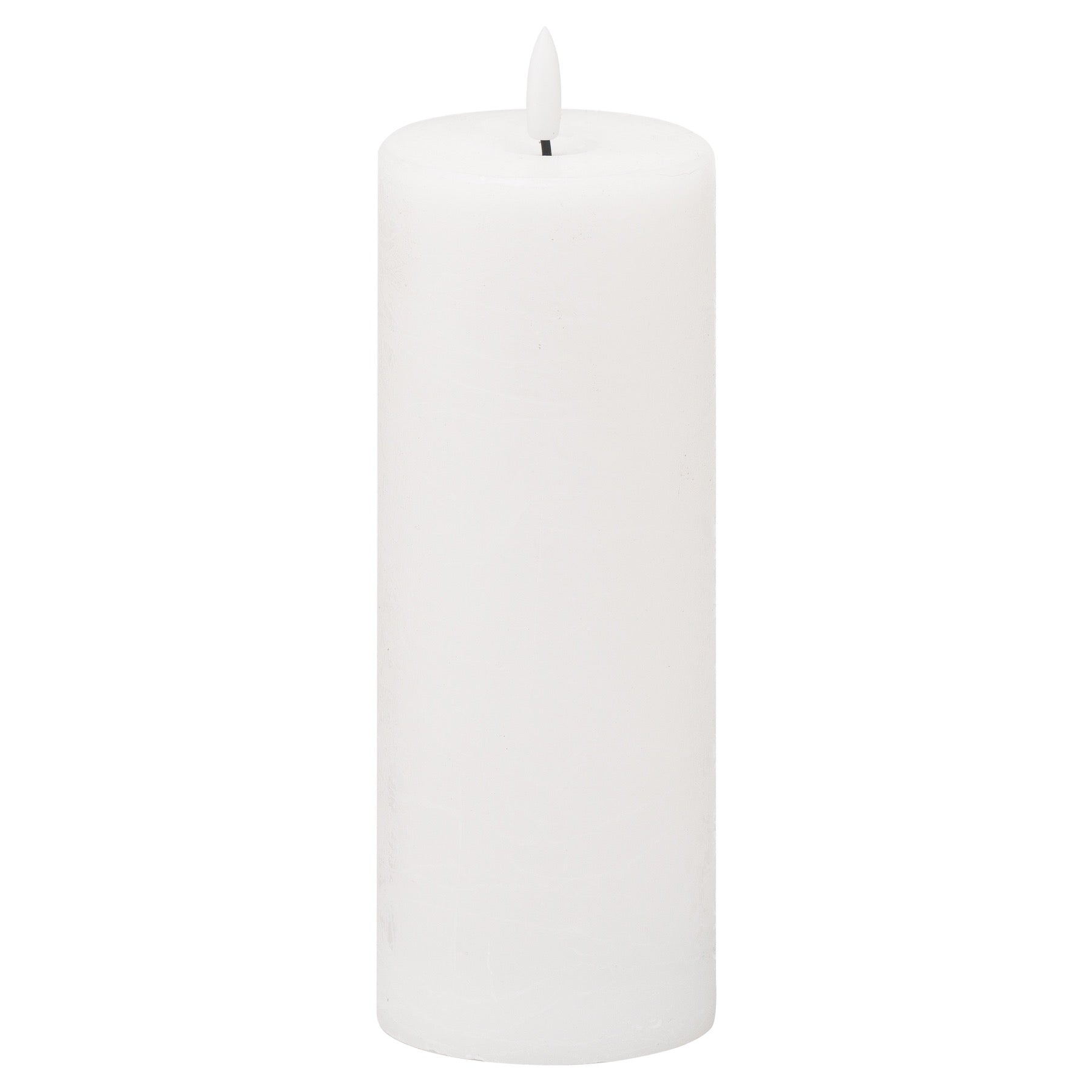 Luxe Collection Natural Glow 3X8 Led White Wax Candle