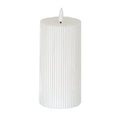 Luxe Collection Natural Glow 3X6 Textured Ribbed Led Candle
