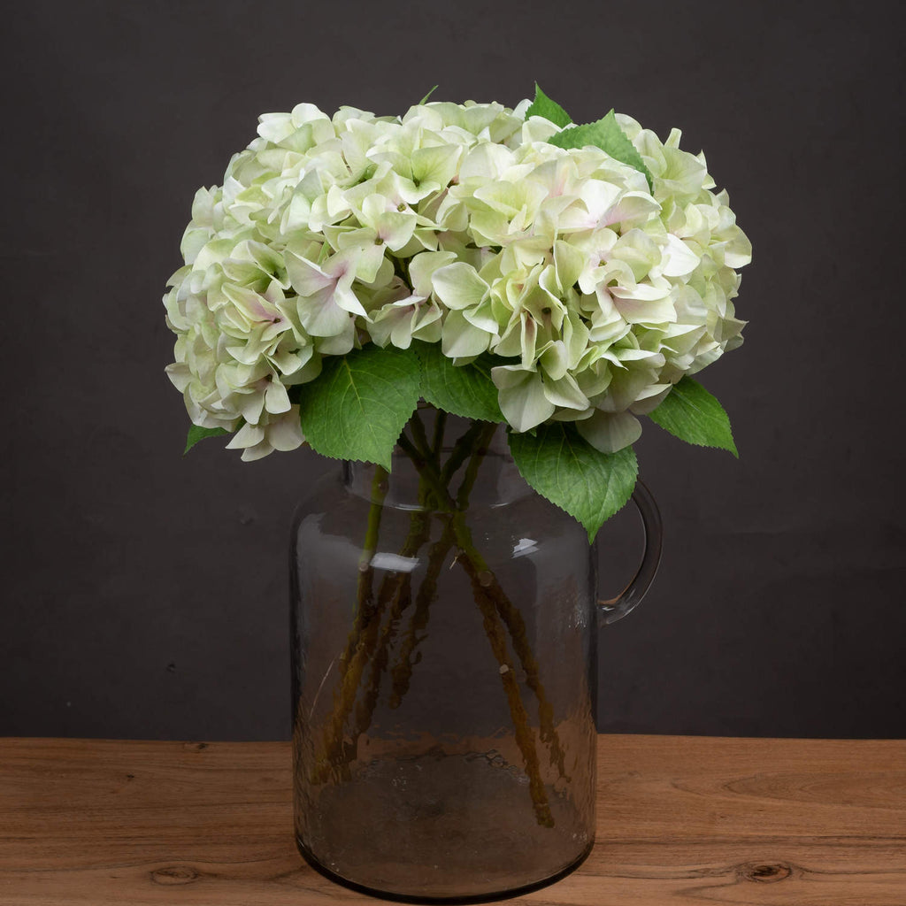 Shabby Green Single Hydrangea - Green