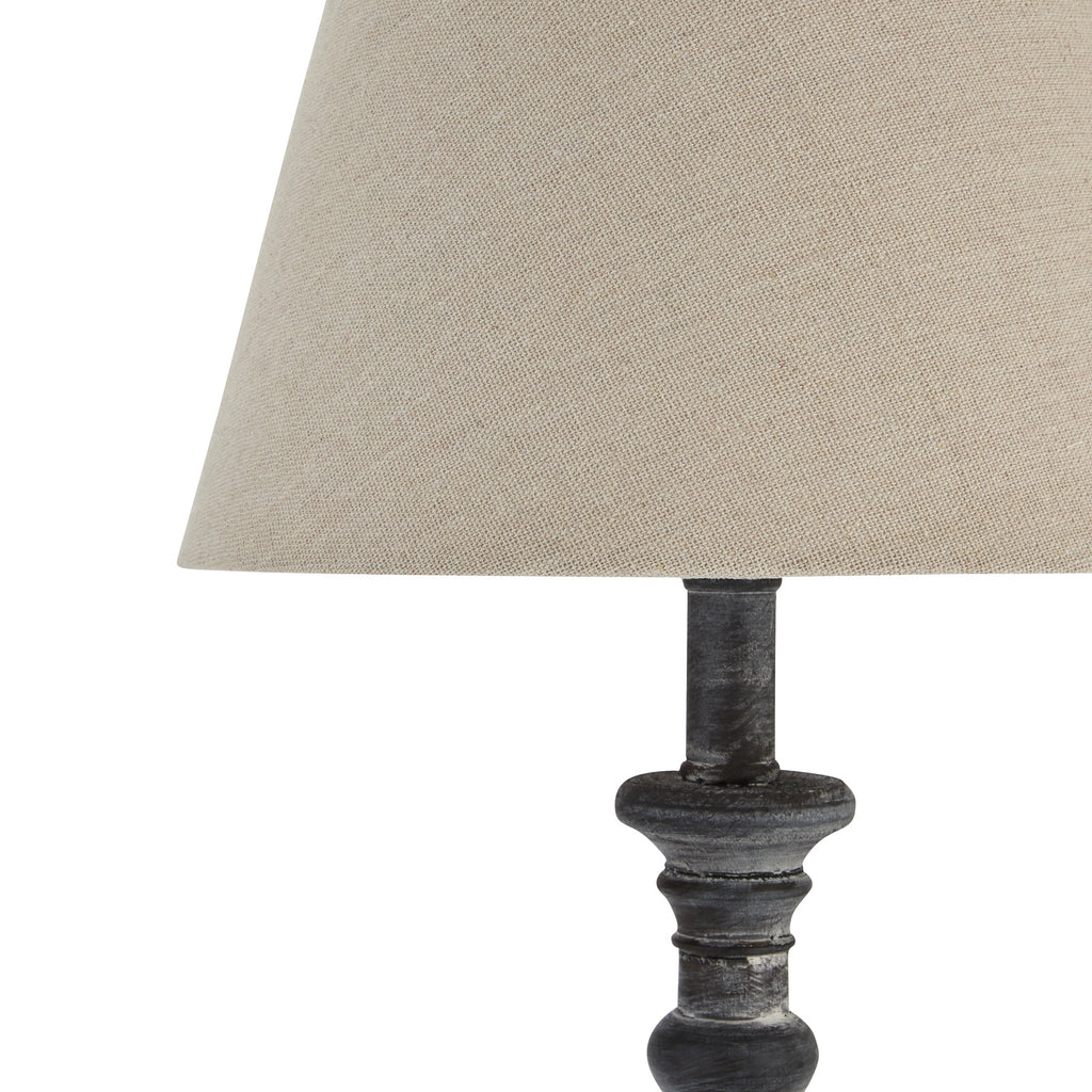 Incia Column Table Lamp - Brown