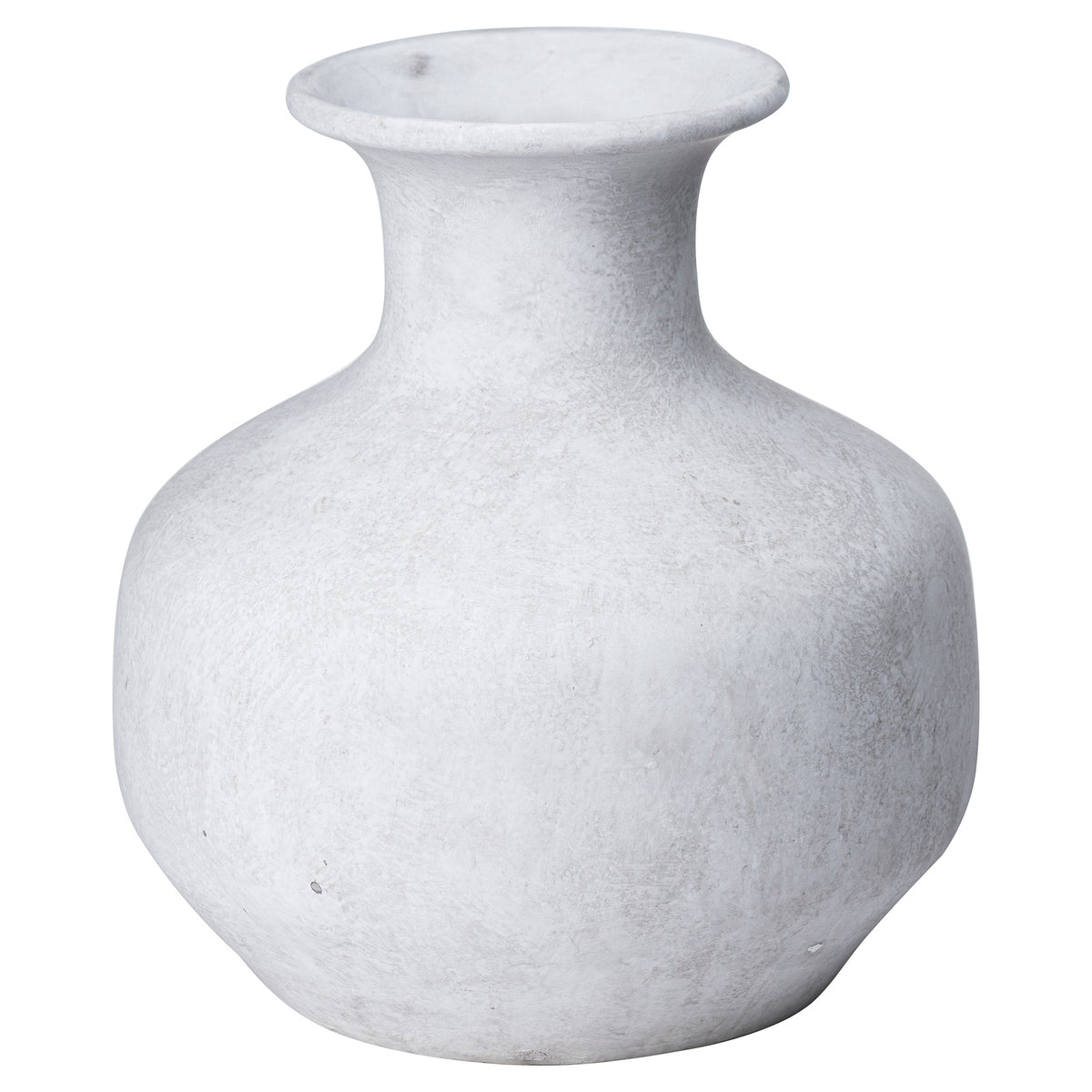 Darcy Squat Stone Vase - Stone