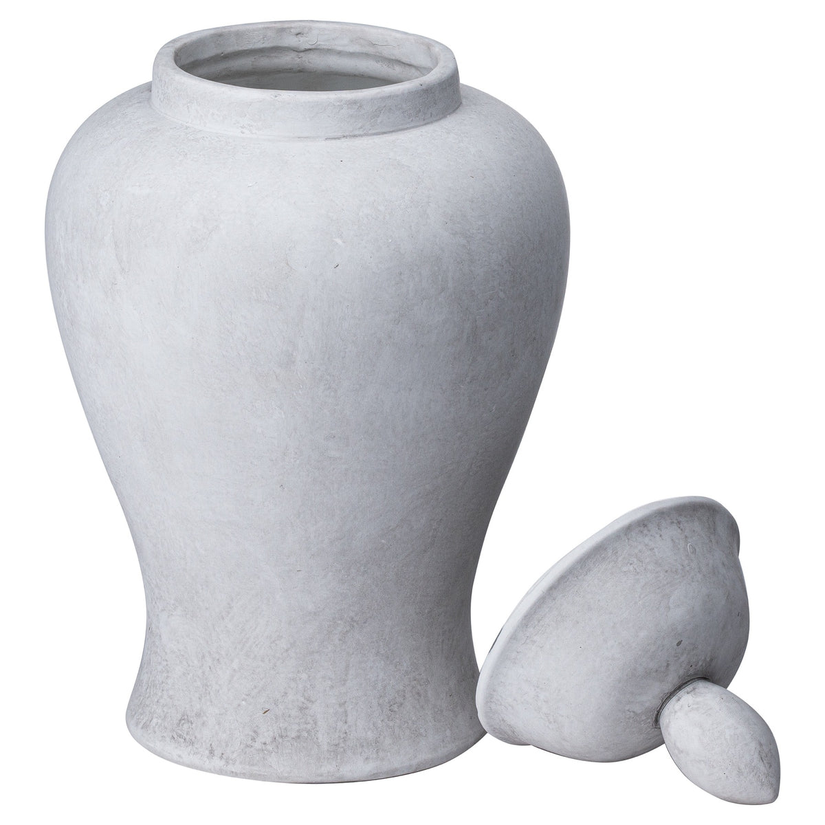 Darcy Large Stone Ginger Jar - Stone