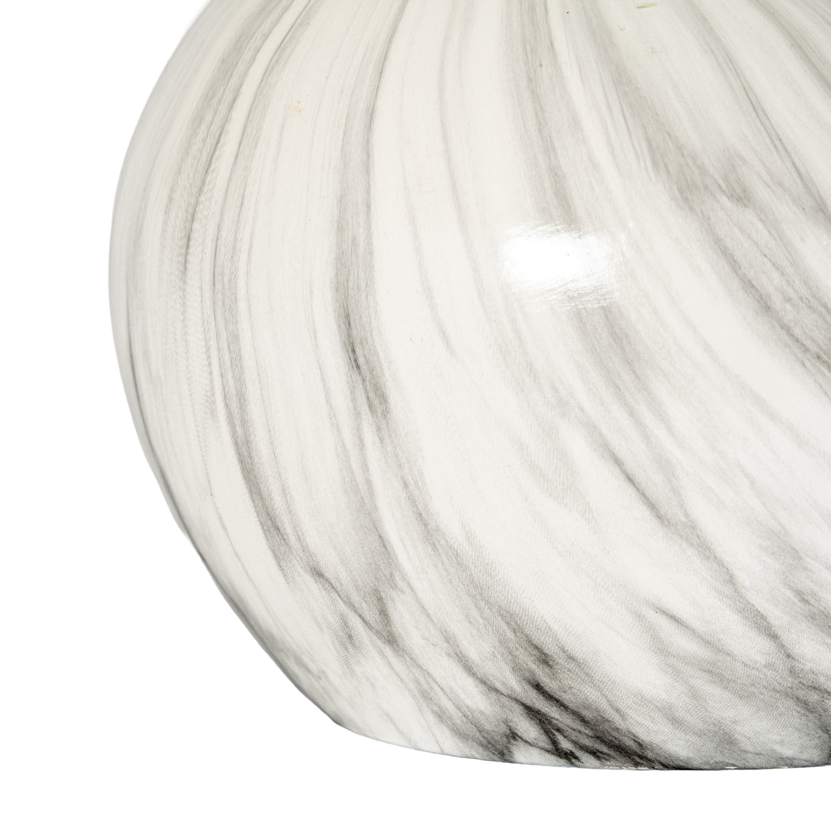 Marble Effect Planter - White