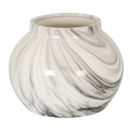 Marble Effect Planter - White