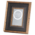 Black Antique Gold Beaded 4X6 Photo Frame - Black