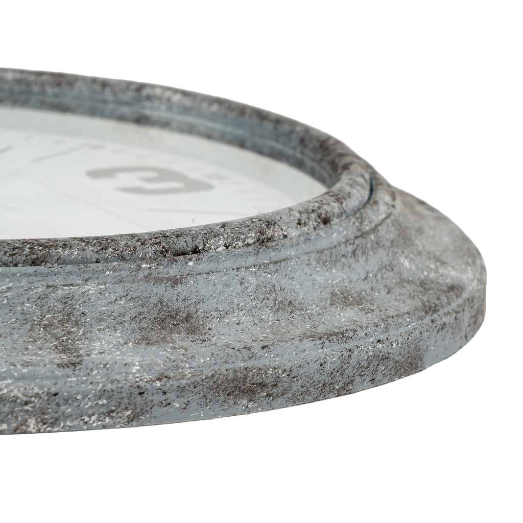 Roco Wall Clock - Silver