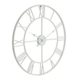 White Skeleton Wall Clock - White