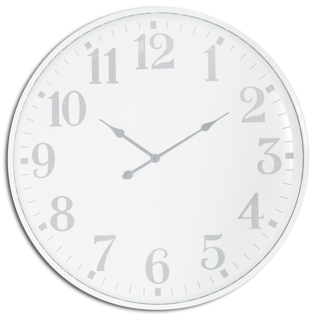 Aubrey Large Wall Clock - White