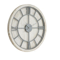 Williston White Square Large Wall Clock - White