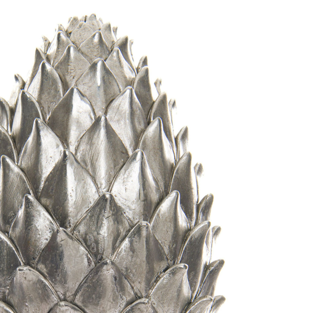 Silver Pinecone Finial - Silver