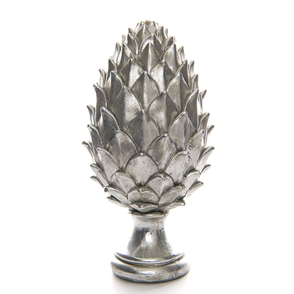 Silver Pinecone Finial - Silver