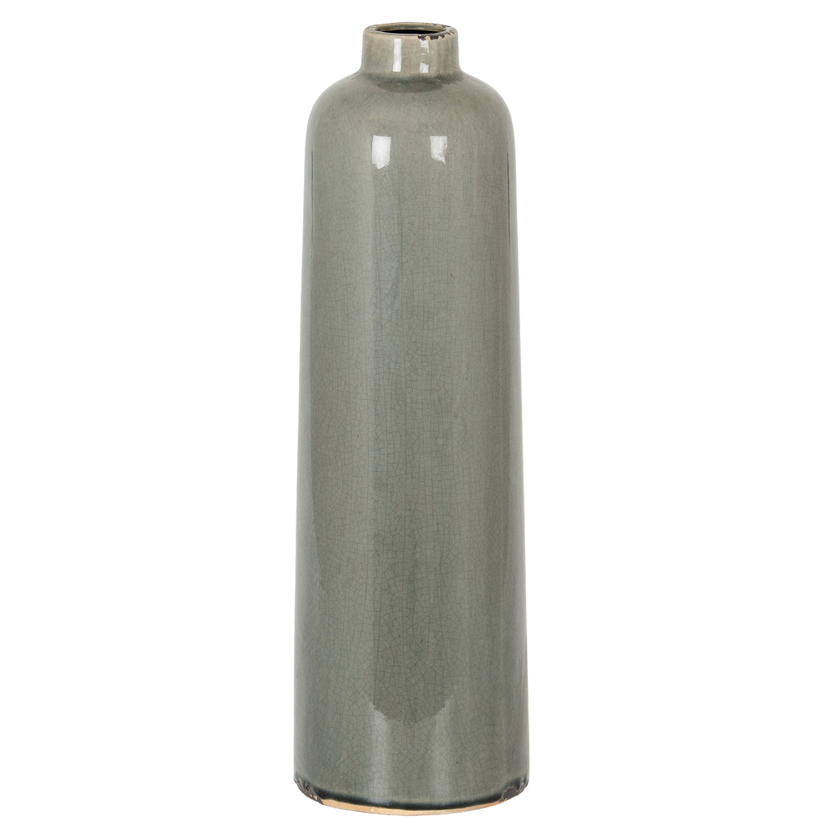Garda Grey Glazed Raine Vase - Grey