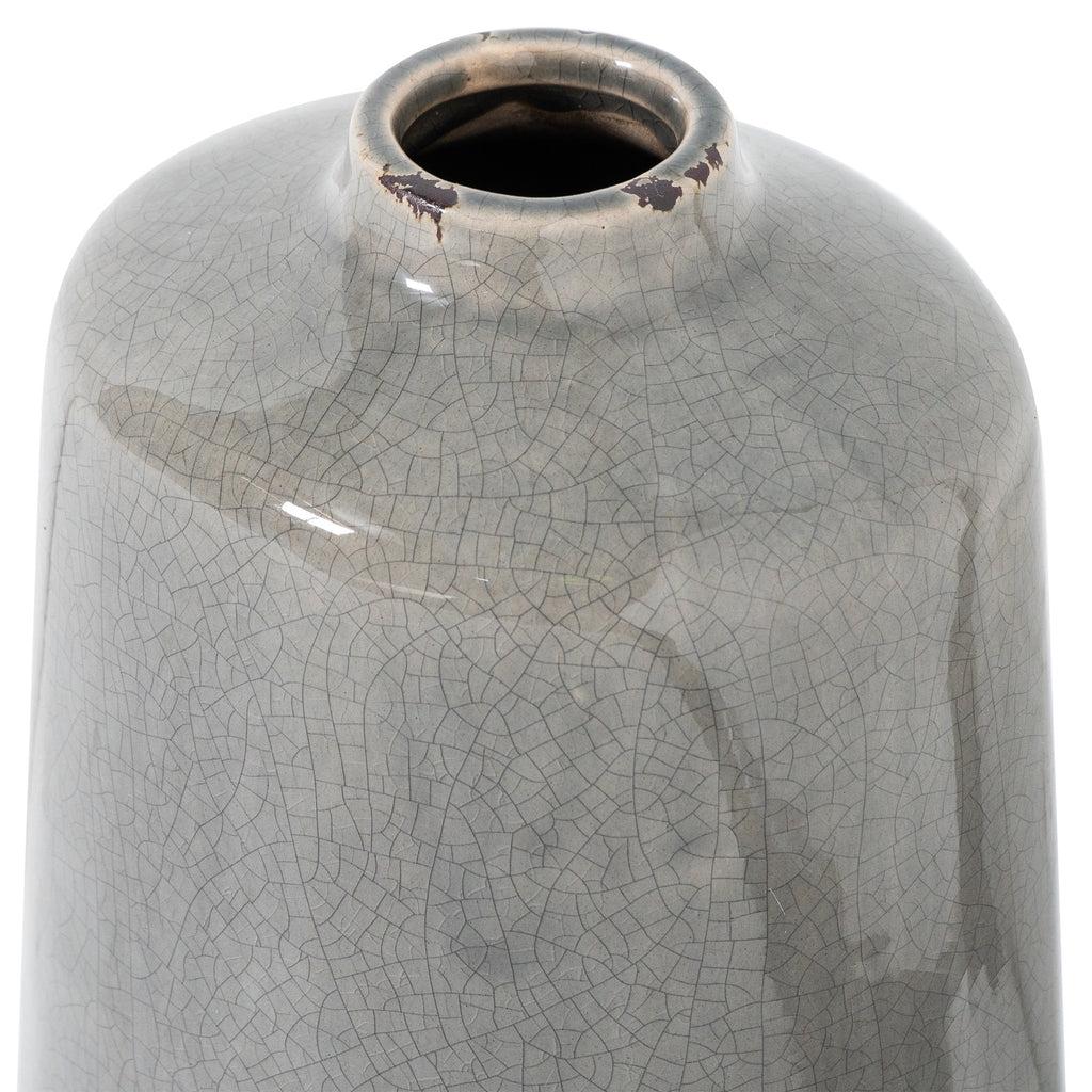 Garda Grey Glazed Liv Vase - Grey
