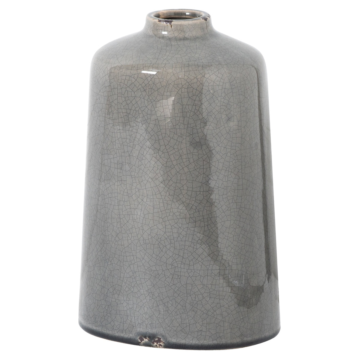 Garda Grey Glazed Liv Vase - Grey