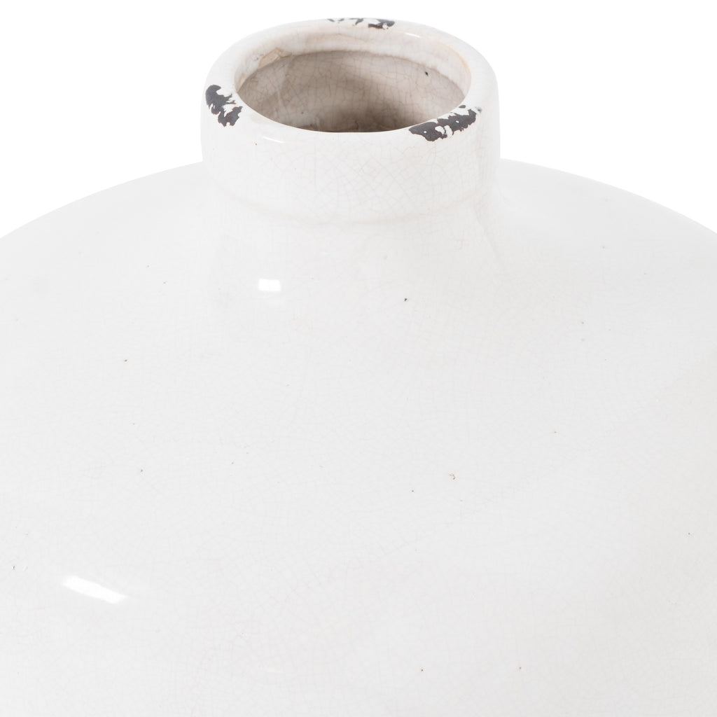 Garda Grey Glazed Eve Vase - Grey