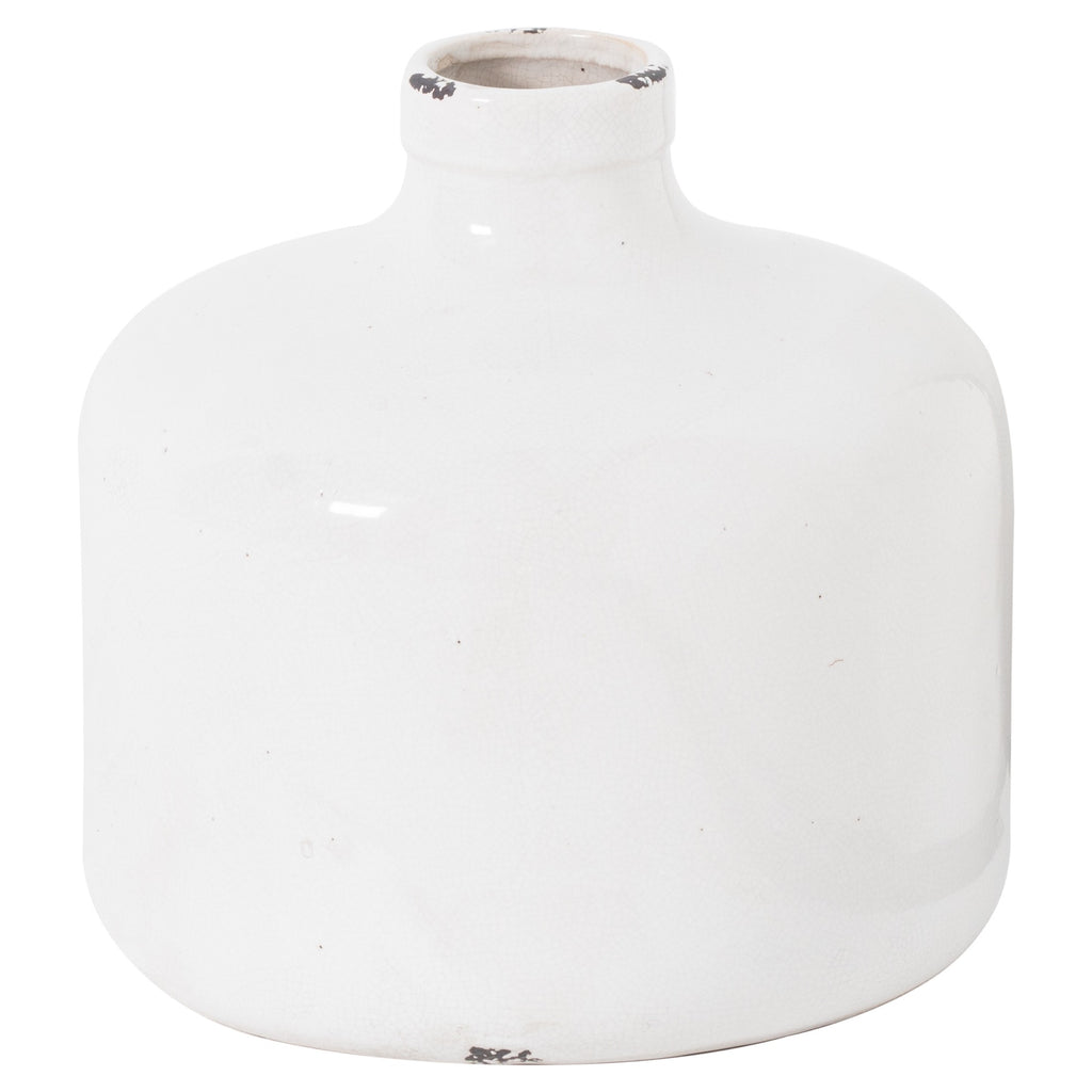Garda Glazed Eve Vase - White