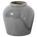 Garda Grey Glazed Juniper Vase - Grey