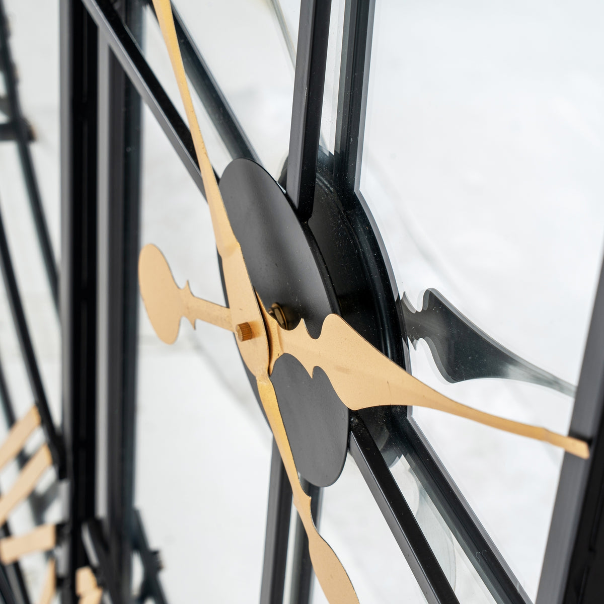 Brooklyn Black and Gold Wall Clock - Black