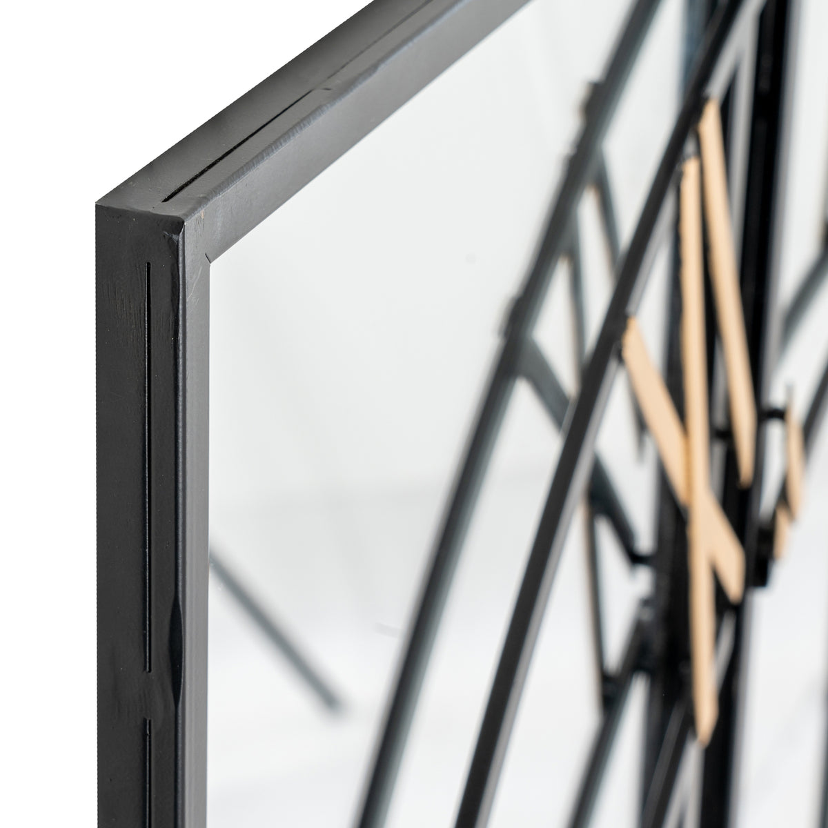 Brooklyn Black and Gold Wall Clock - Black