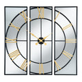 Brooklyn Black and Gold Wall Clock