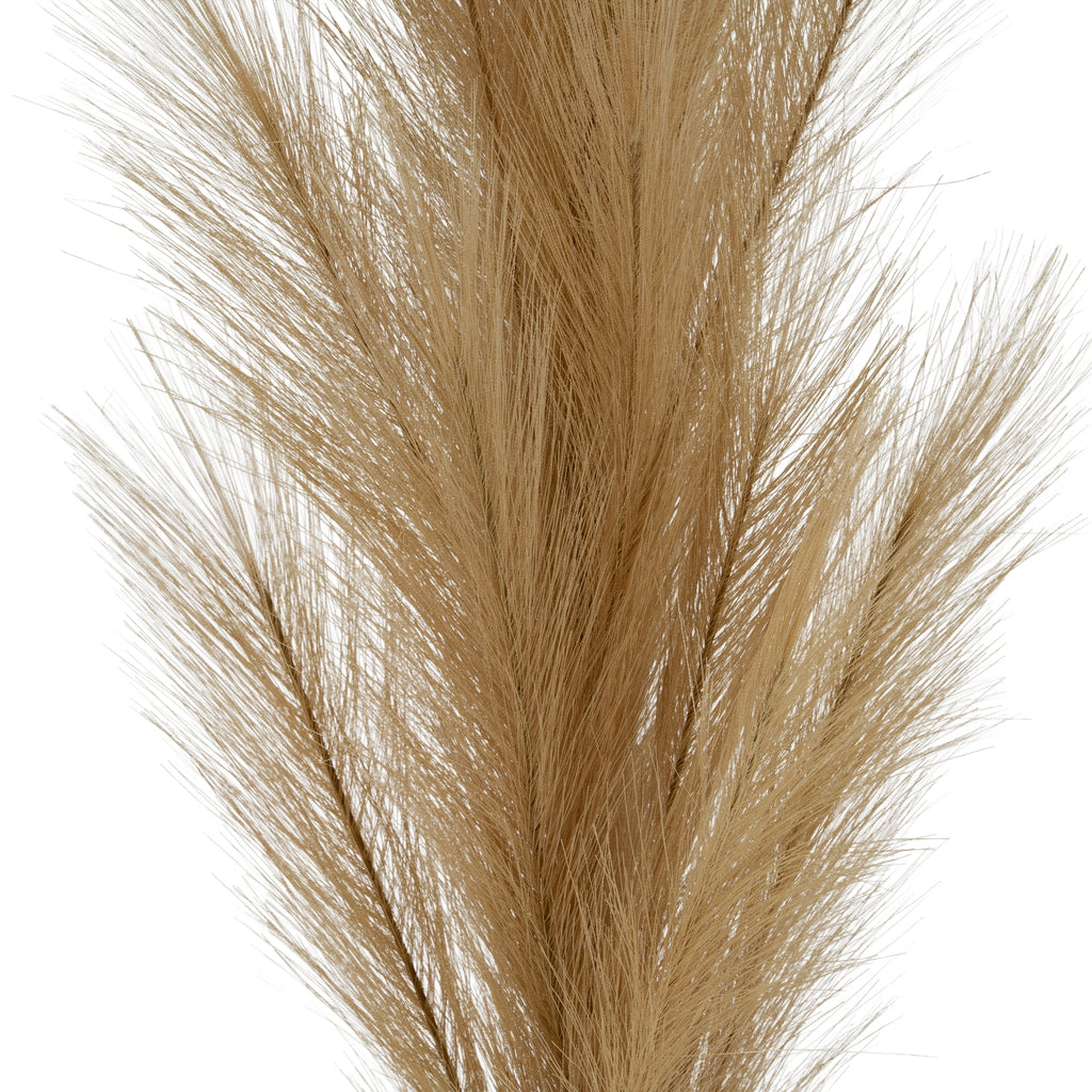 Taupe Large Faux Pampas Grass Stem