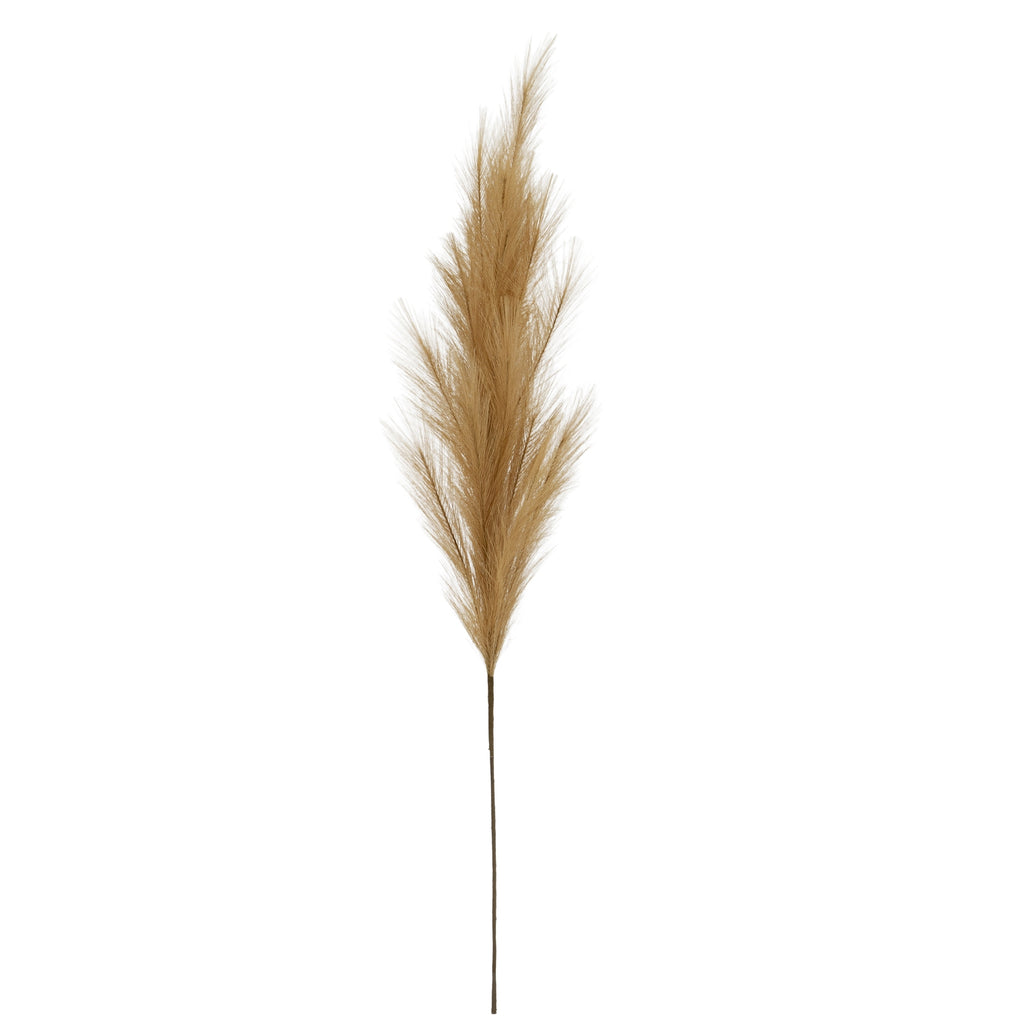Grey Large Faux Pampas Grass Stem - Grey