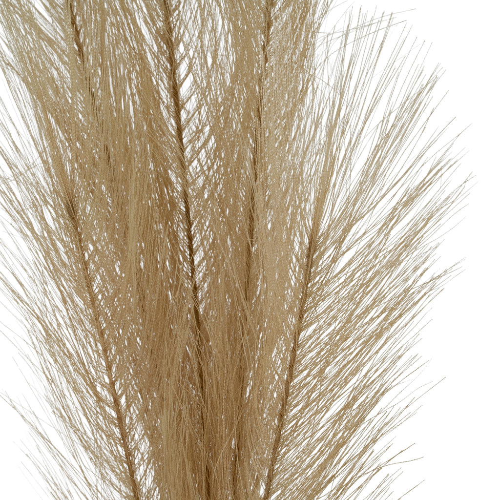 Grey Faux Pampas Grass Stem - Grey